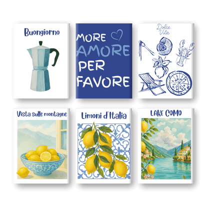 6 Mini Paintings - Summer In Italy Set