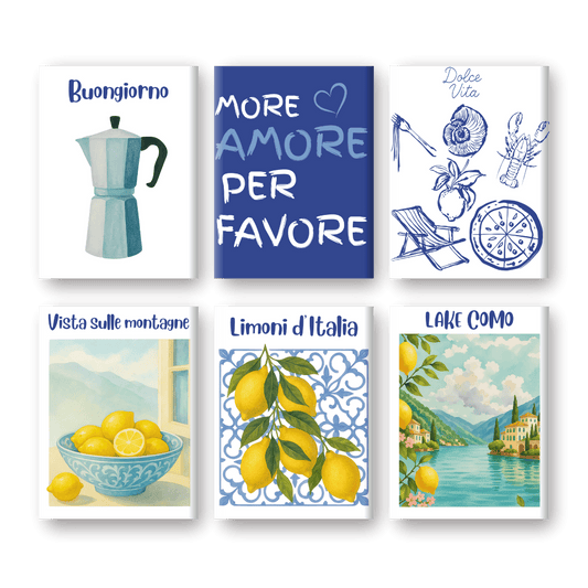 6 Mini Paintings - Summer In Italy Set