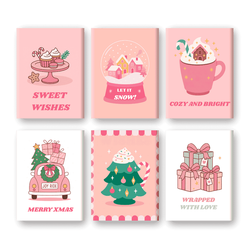 6 Mini Paintings - Sweet Christmas Set