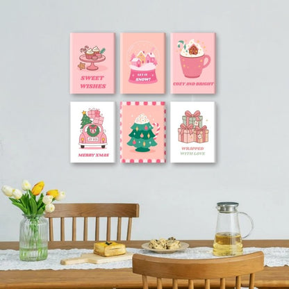 6 Mini Paintings - Sweet Christmas Set