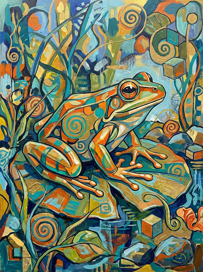 Golden Swirl Frog
