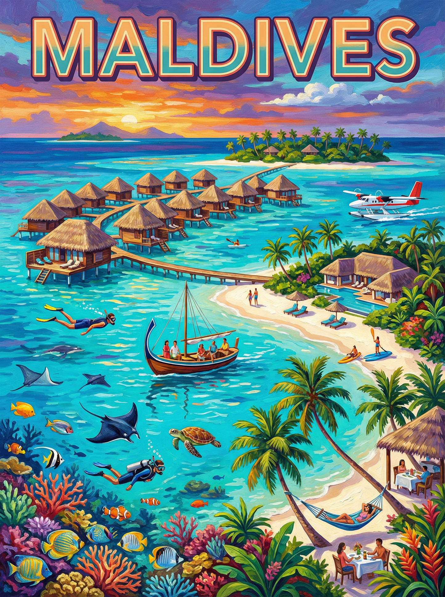 Maldives Island Escape (120 Colors)