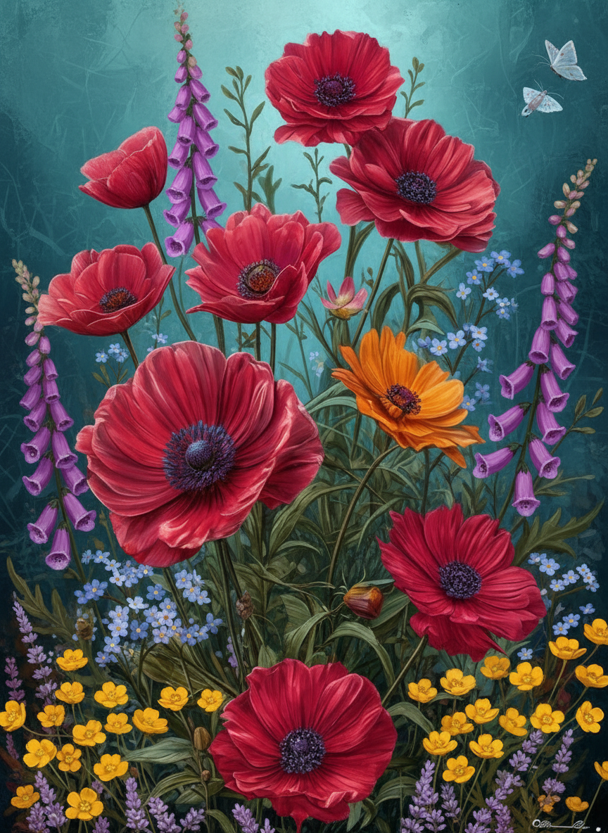 Flaming Dahlia