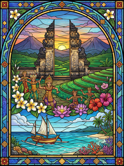 Balinese Temple Dancers (120 Colors)