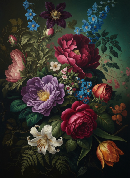 Baroque Bouquet Bloom (80 Colors)