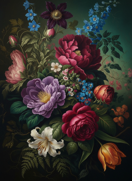 Baroque Bouquet Bloom (80 Colors)