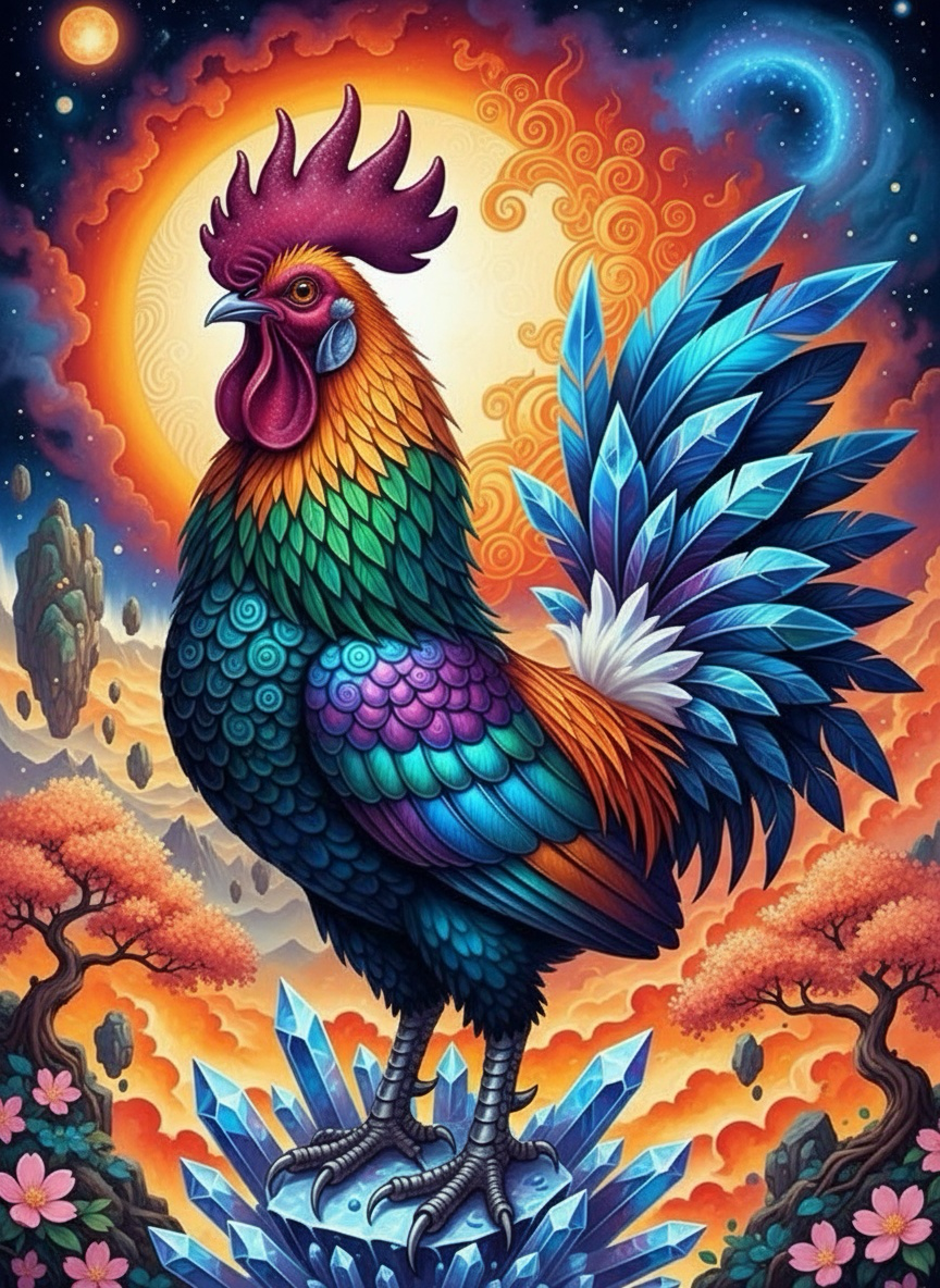 Crystal Rooster (80 Colors)