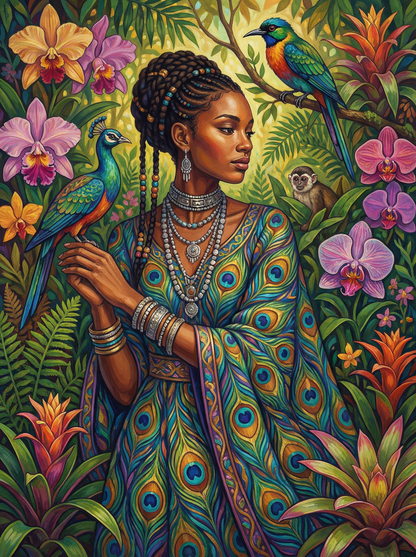 Peacock Queen of the Jungle (80 Colors)