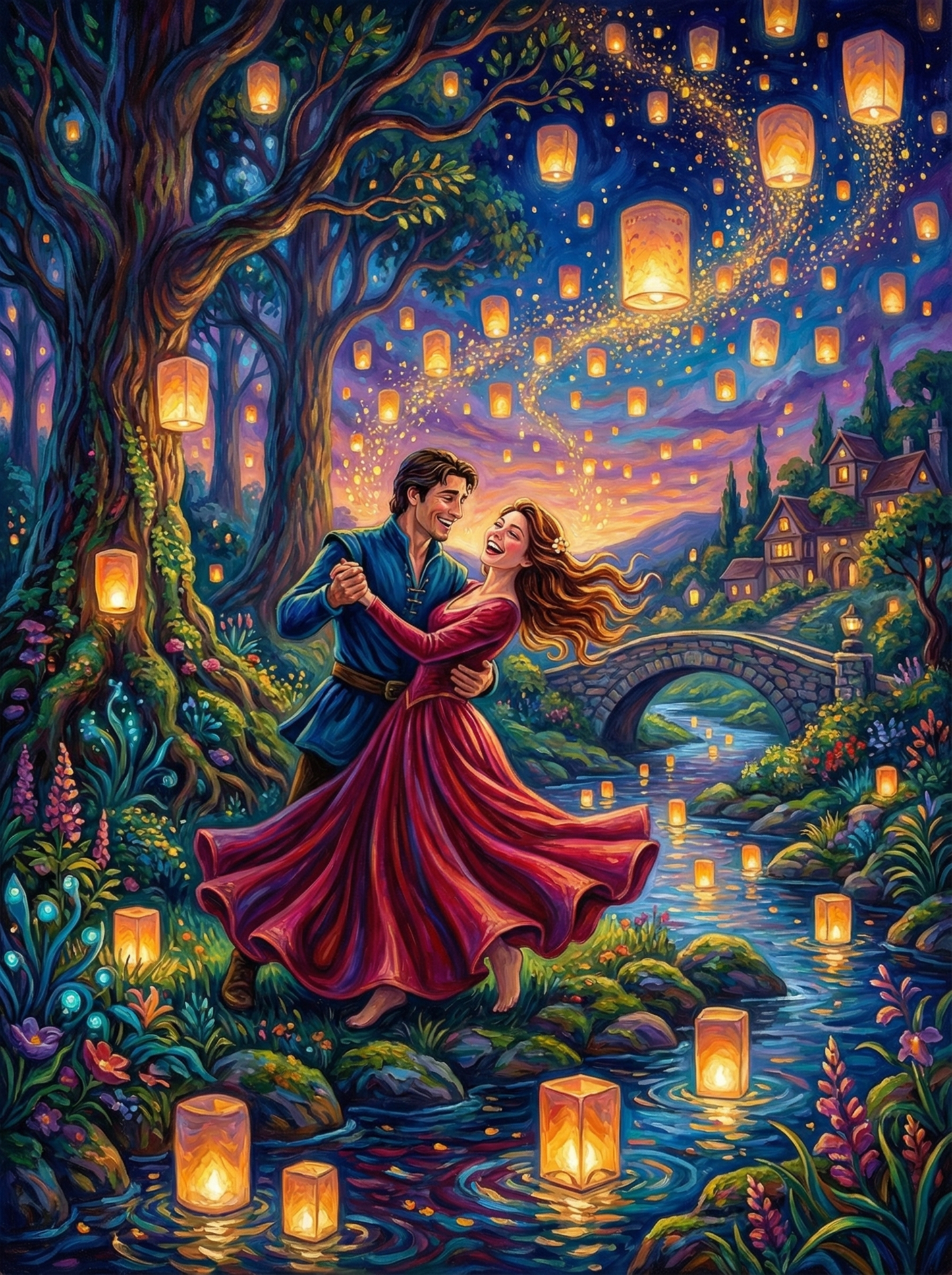 Lanternlit Forest Waltz (80 Colors)