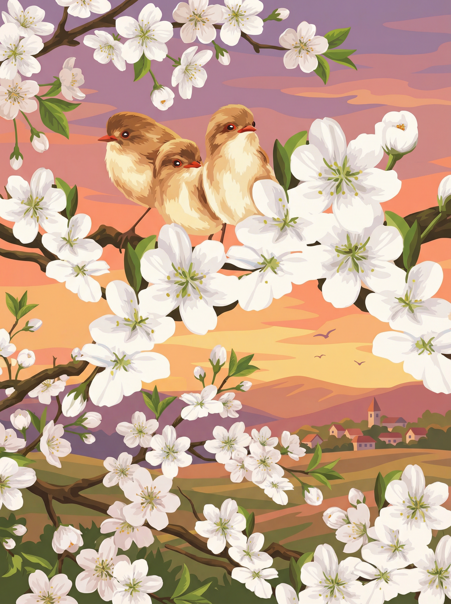Blossom Sunset Trio