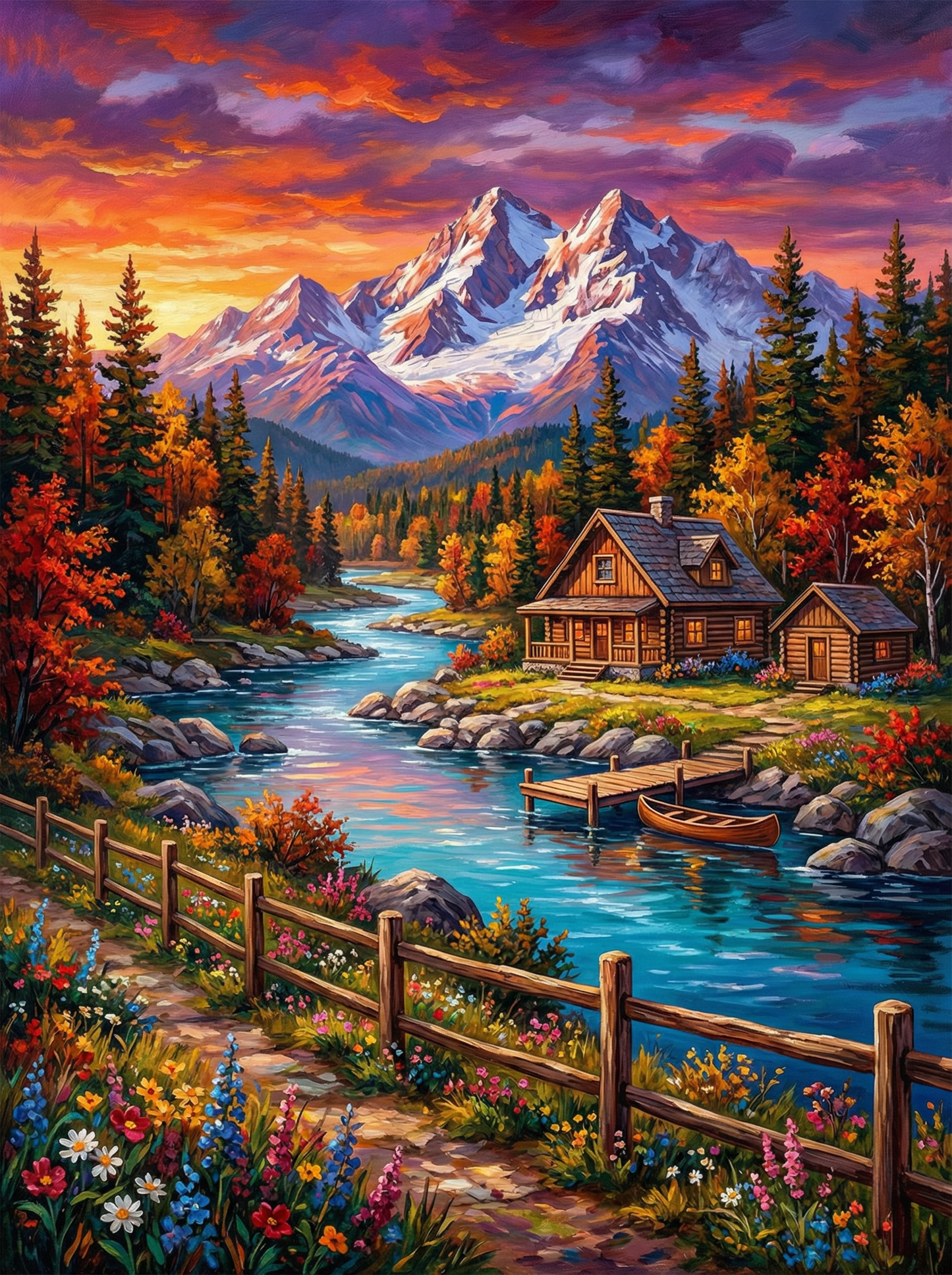 Autumn River Retreat (80 Colors)