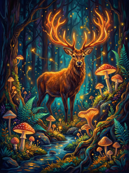 Enchanted Forest Deer (80 Colors)