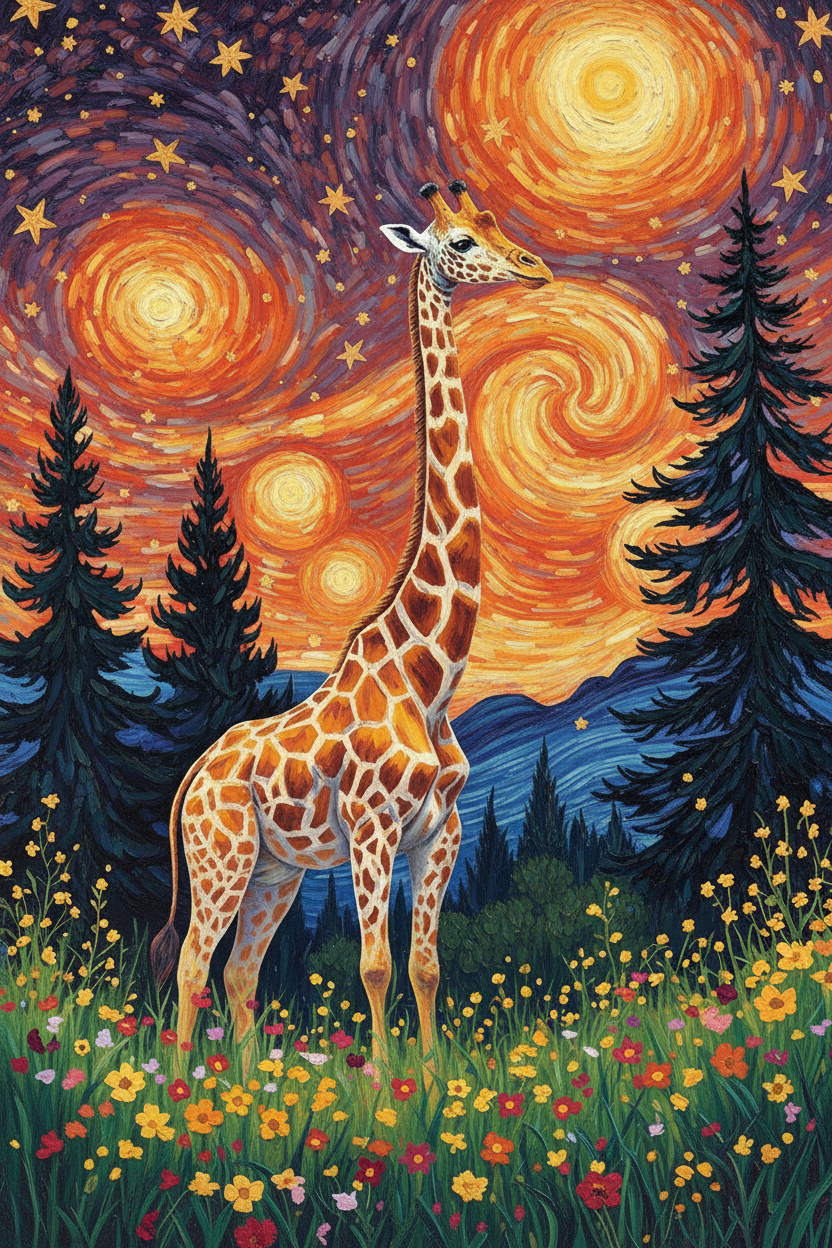 Starry Giraffe (80 Colors)