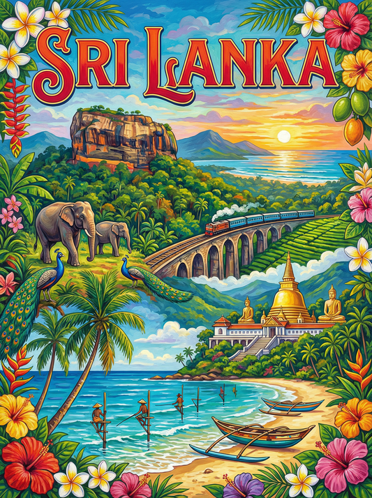 Sri Lanka Golden Trails (120 Colors)