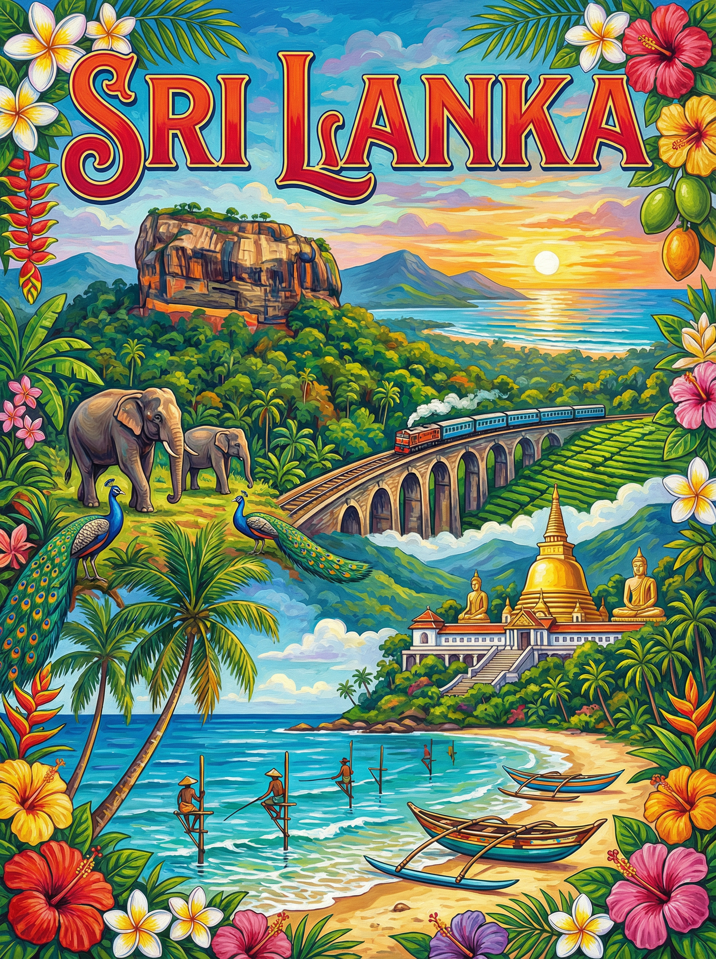 Sri Lanka Golden Trails (80 Colors)