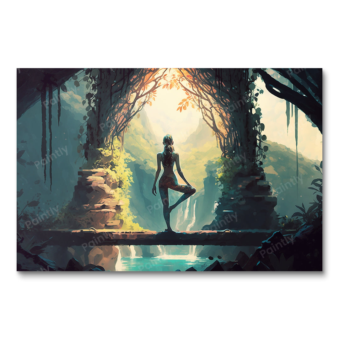 Yoga by the Falls