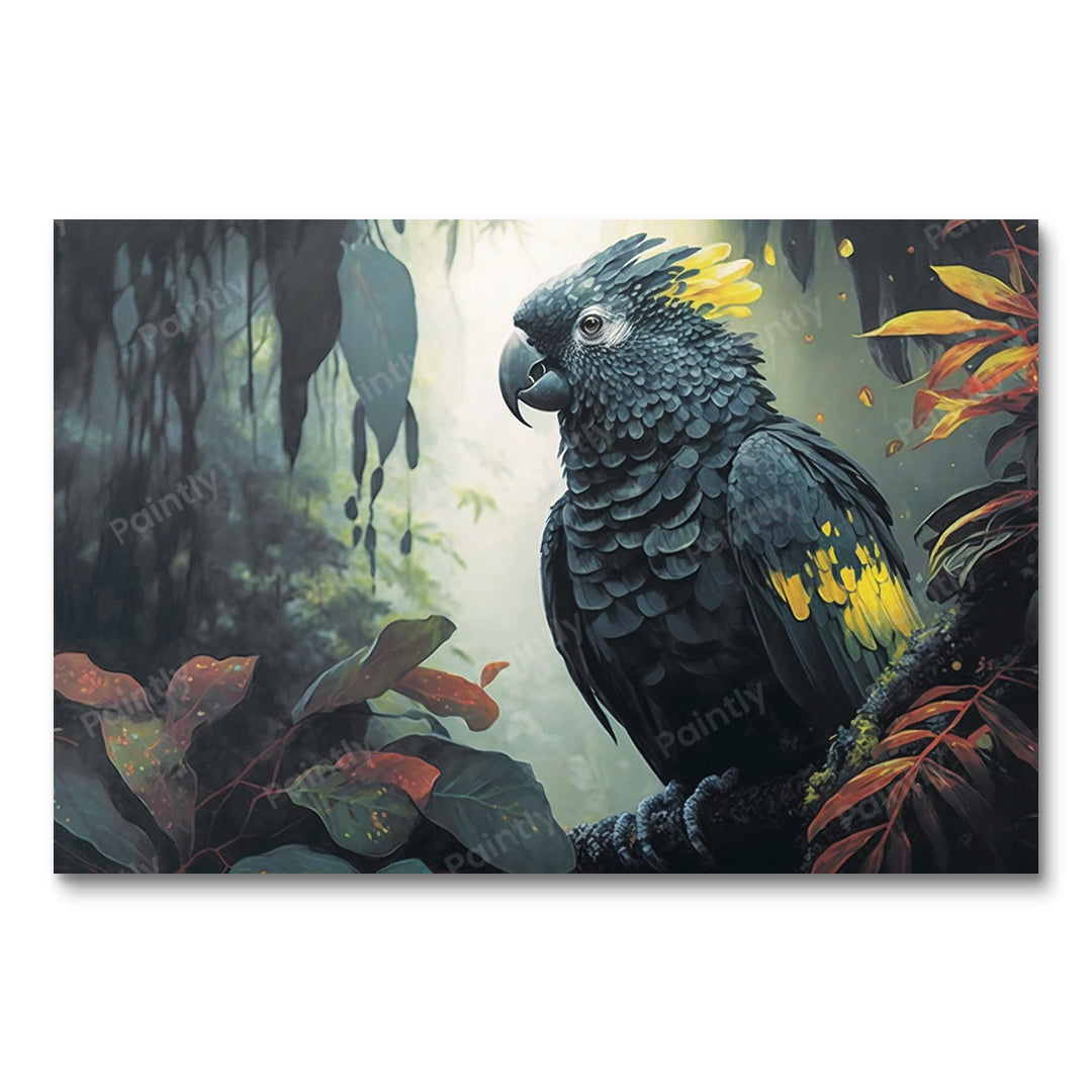 Matte Black Cockatoo XIV