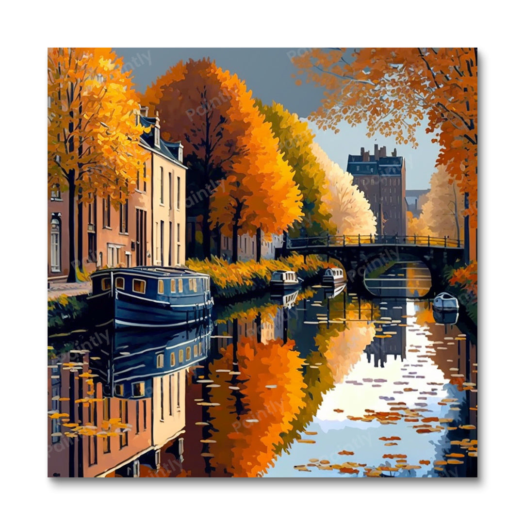 Glasgow Canal in Fall I