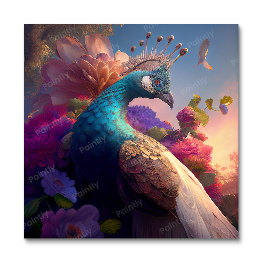 Floral Peacock II
