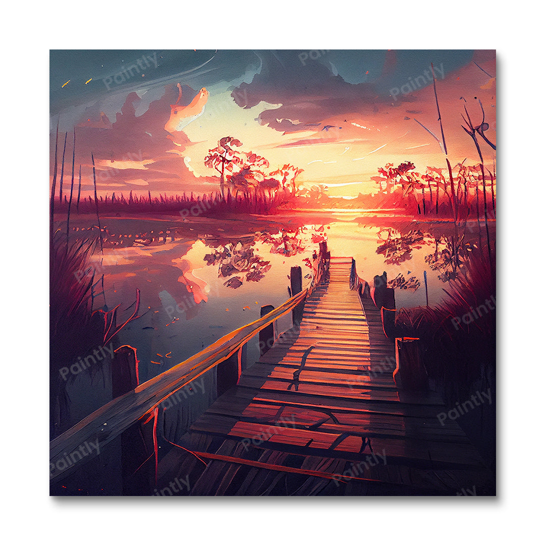 Dramatic Lake Boardwalk III