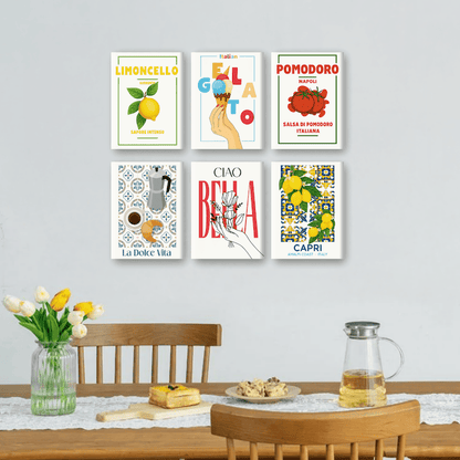 6 Mini Paintings - Italian Flavor Set
