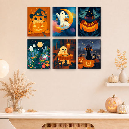 12 Mini Paintings | Halloween Bundle