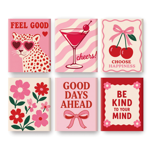 6 Mini Paintings - Feel Good Set
