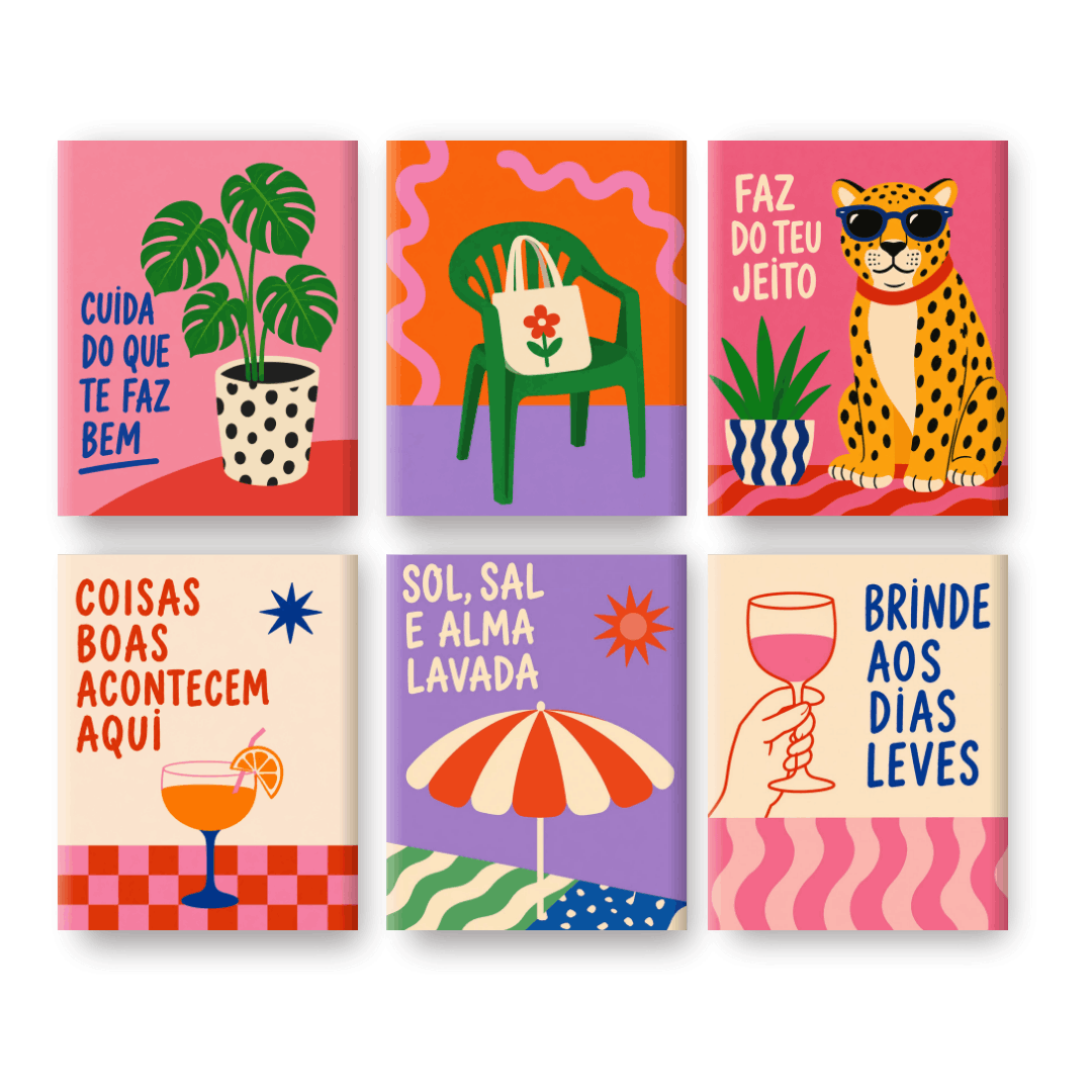 6 Mini Paintings - Sun Salt & Soul Set