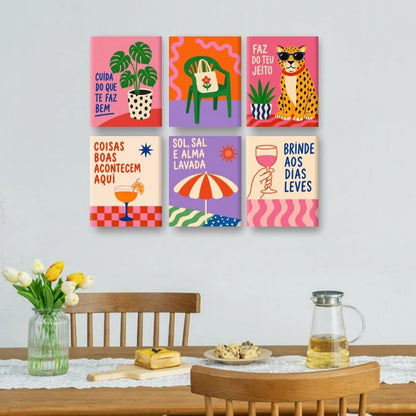 6 Mini Paintings - Sun Salt & Soul Set
