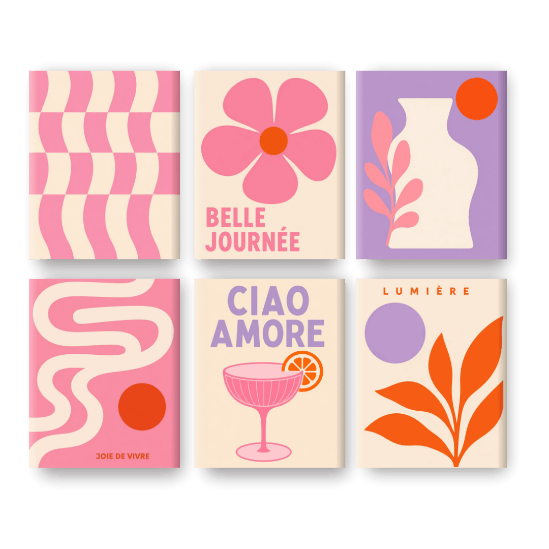 6 Mini Paintings - Lumière Set