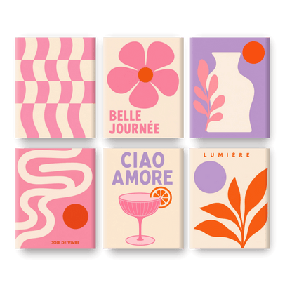6 Mini Paintings - Lumière Set