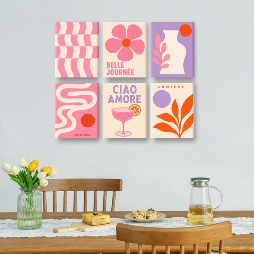 6 Mini Paintings - Lumière Set