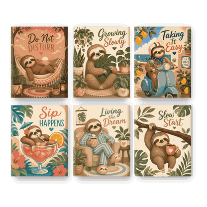6 Mini Paintings - Do Not Disturb Set