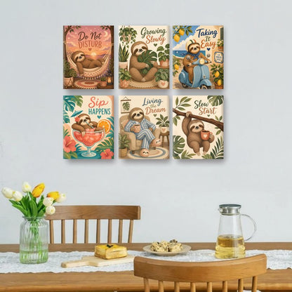 6 Mini Paintings - Do Not Disturb Set