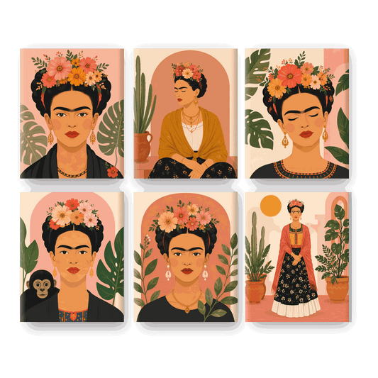 6 Mini Paintings - Frida Set