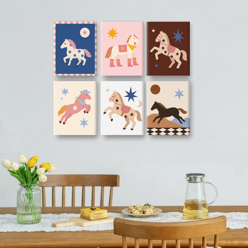 6 Mini Paintings - Glam Ride Set