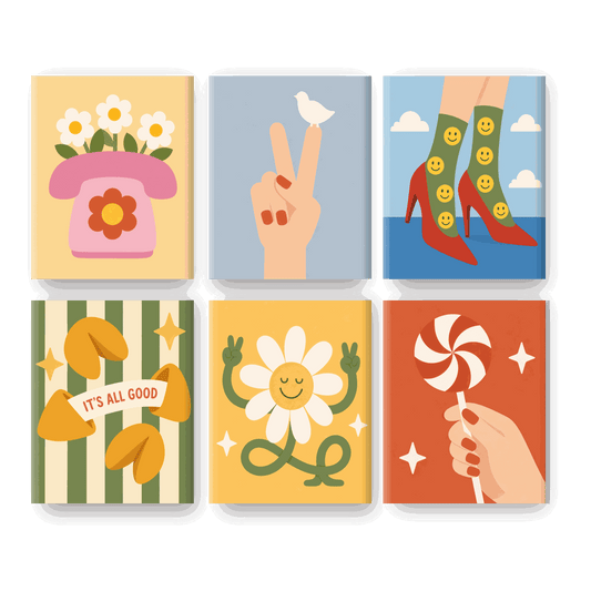 6 Mini Paintings - It's All Good Set