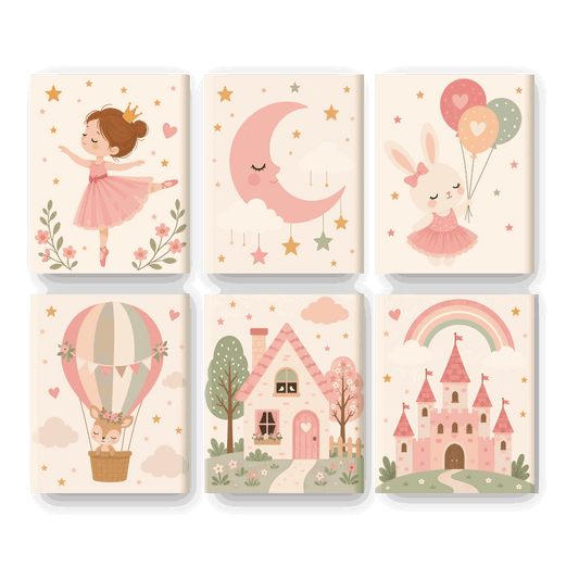 6 Mini Paintings - Little Ballerina Set