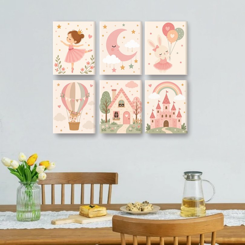 6 Mini Paintings - Little Ballerina Set
