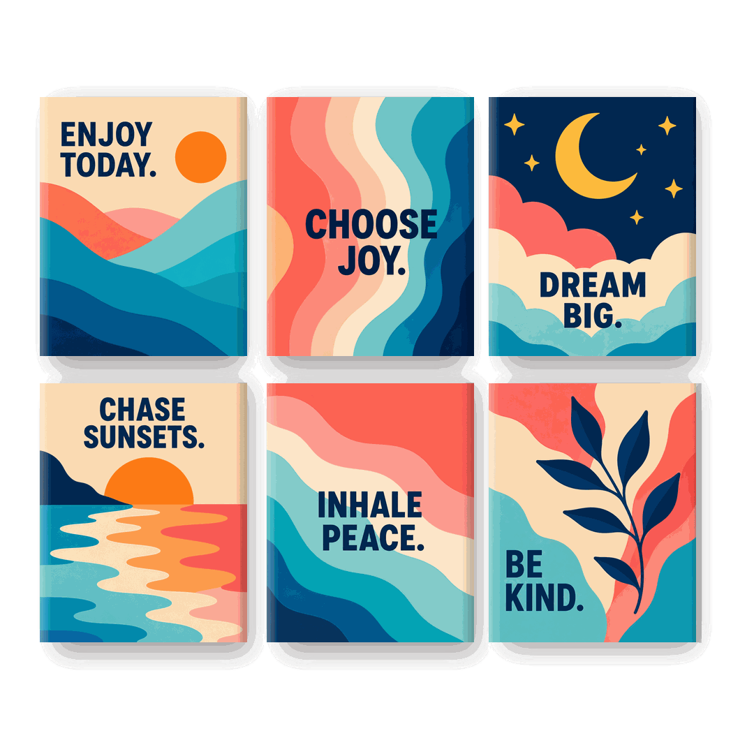 6 Mini Paintings - Choose Joy Set