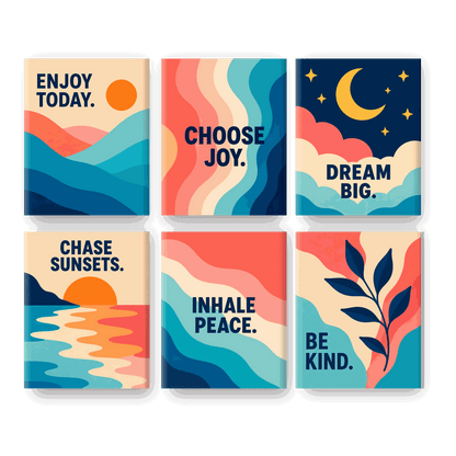 6 Mini Paintings - Choose Joy Set