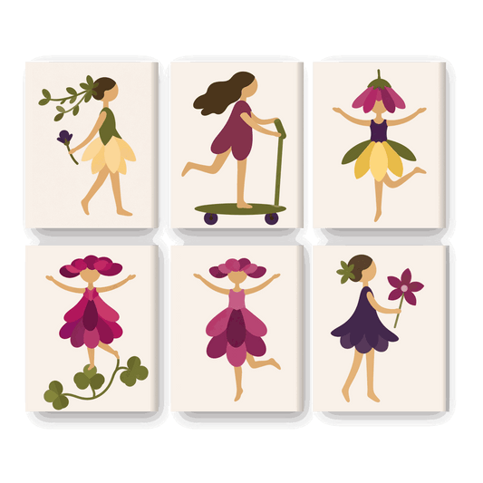 6 Mini Paintings - Nymphs Set