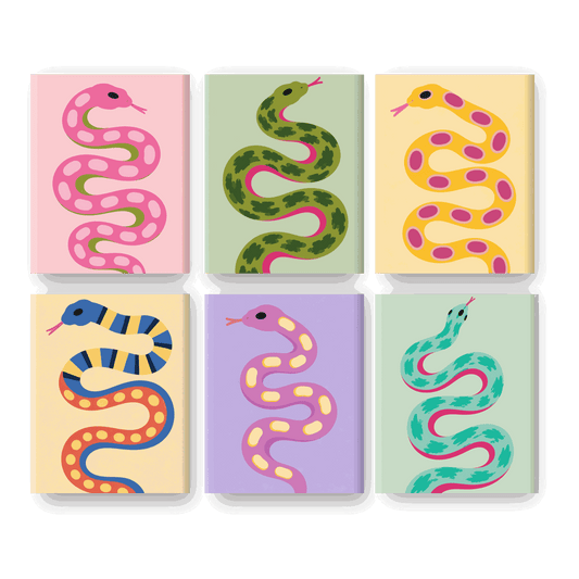 6 Mini Paintings - Serpent Parade Set