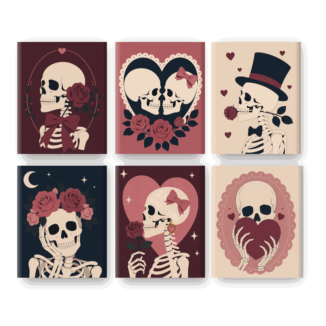 6 Mini Paintings - Dark Romance Set