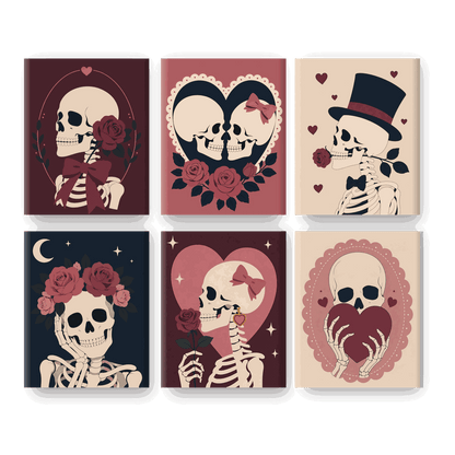 6 Mini Paintings - Dark Romance Set