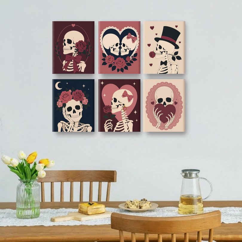 6 Mini Paintings - Dark Romance Set