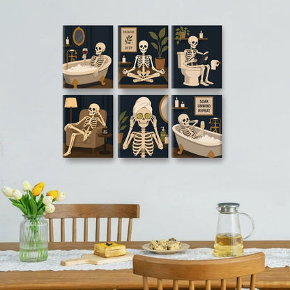 6 Mini Paintings - Soaking My Bones Set