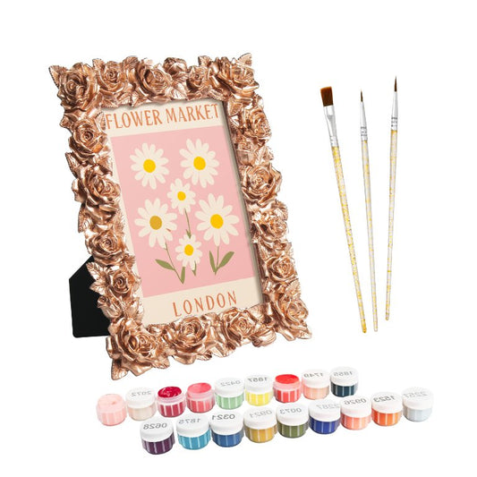 Mini Painting with Picture Frame – Flower Market London