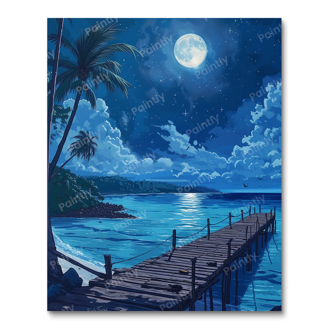 Moonlit Dockside