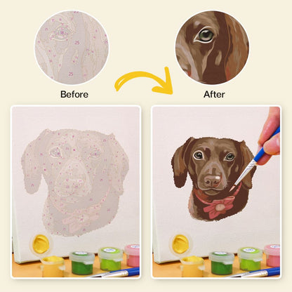 6 Mini Paintings | Dogs Set